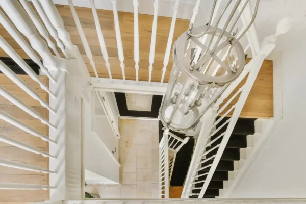 home-lift-elevator-and-white-stairs